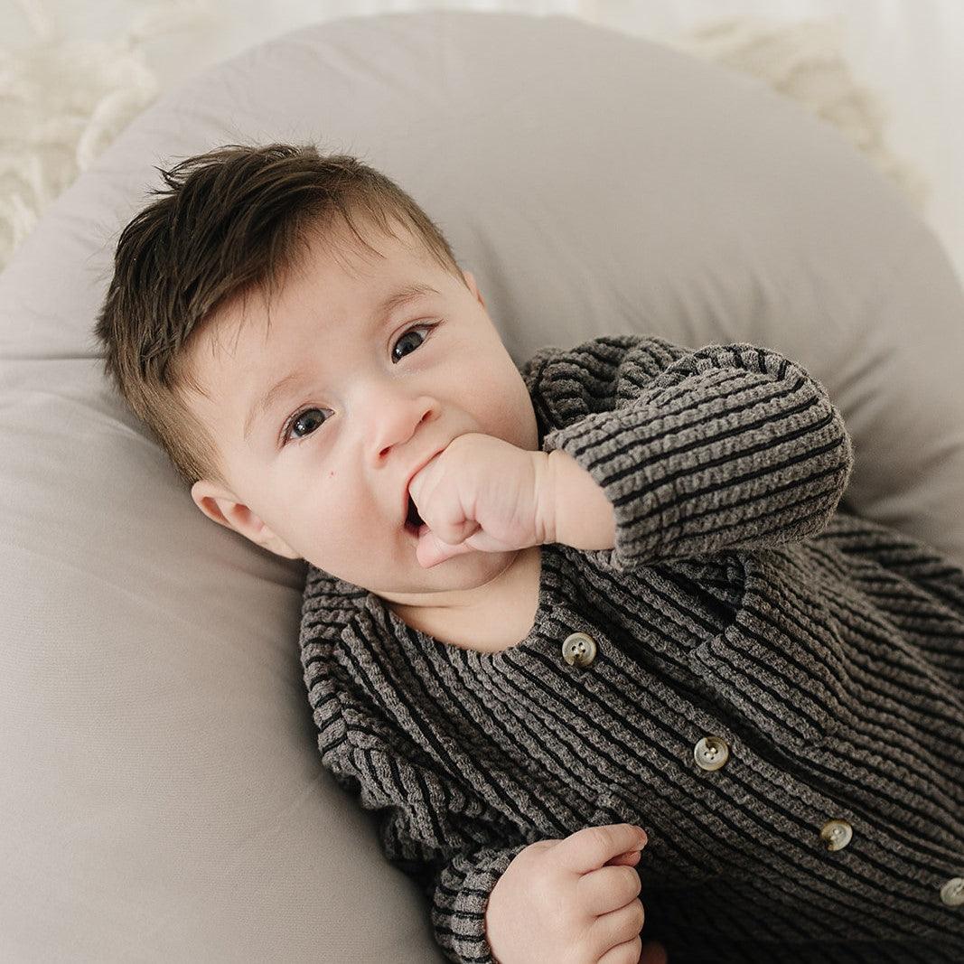 Nursing Pillow - Stone - The Baby Penguin