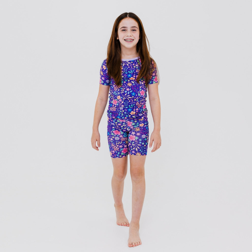 Orchid Gardens Short Sleeve Pajamas - The Baby Penguin