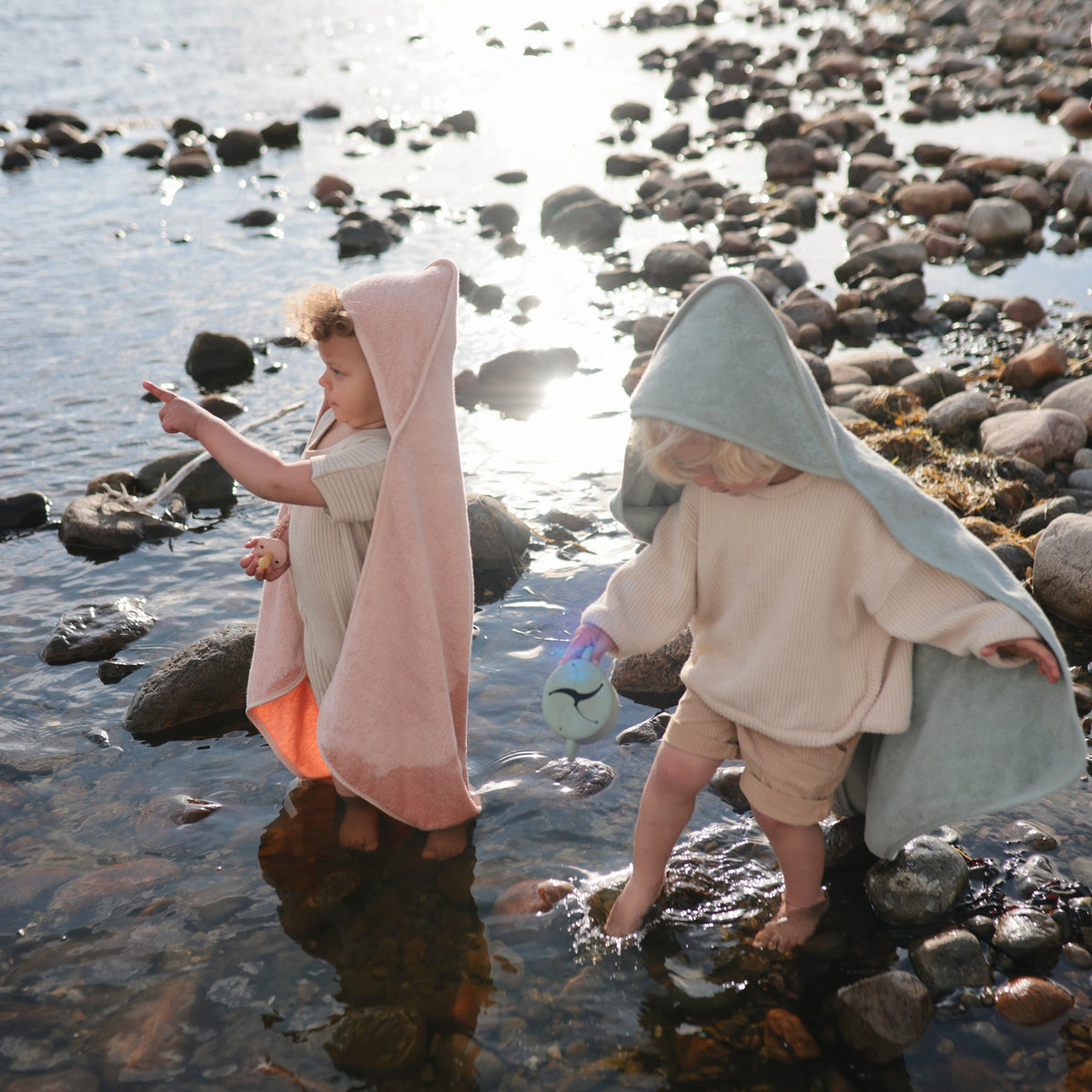 Organic Cotton Baby Hooded Towel - The Baby Penguin
