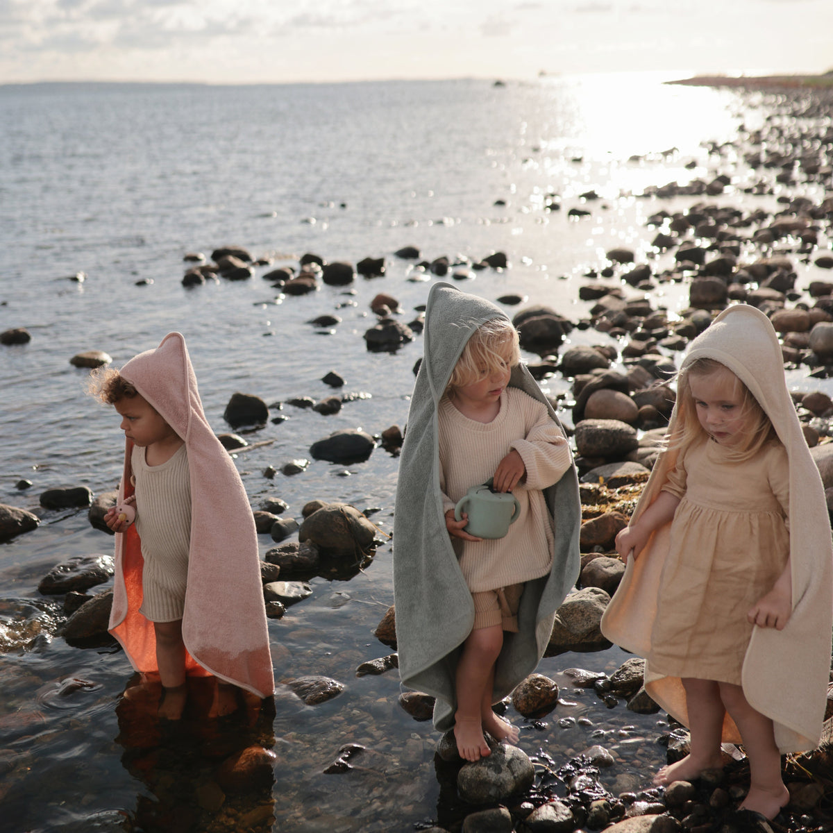 Organic Cotton Baby Hooded Towel - The Baby Penguin