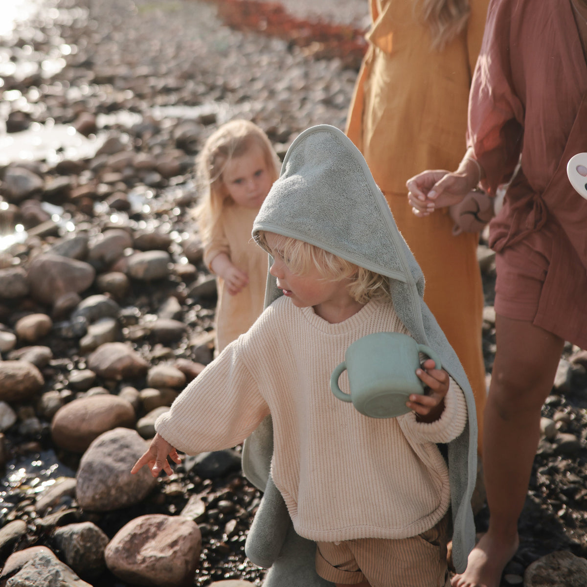 Organic Cotton Baby Hooded Towel - The Baby Penguin