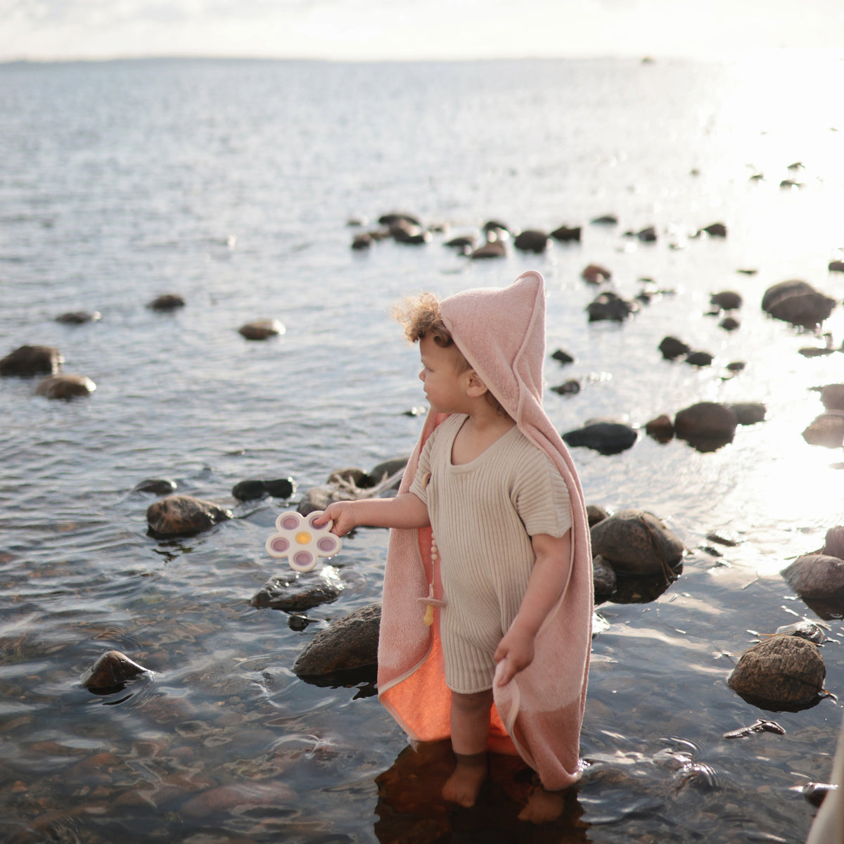 Organic Cotton Baby Hooded Towel - The Baby Penguin