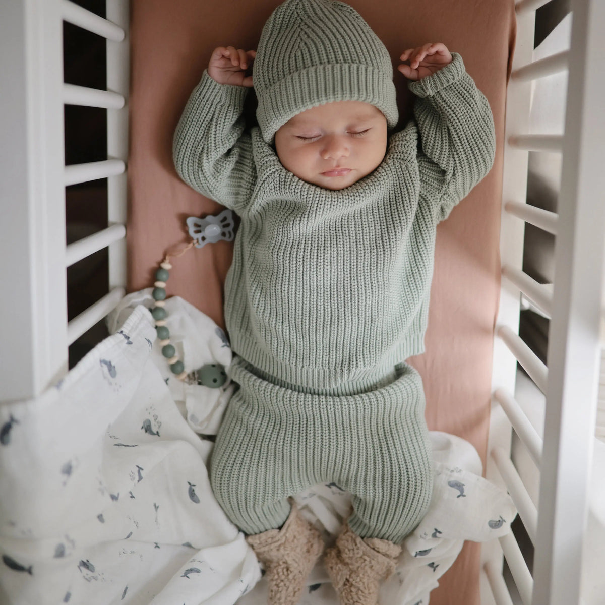 Organic Cotton Muslin Swaddle Blanket | Swaddle | The Baby Penguin