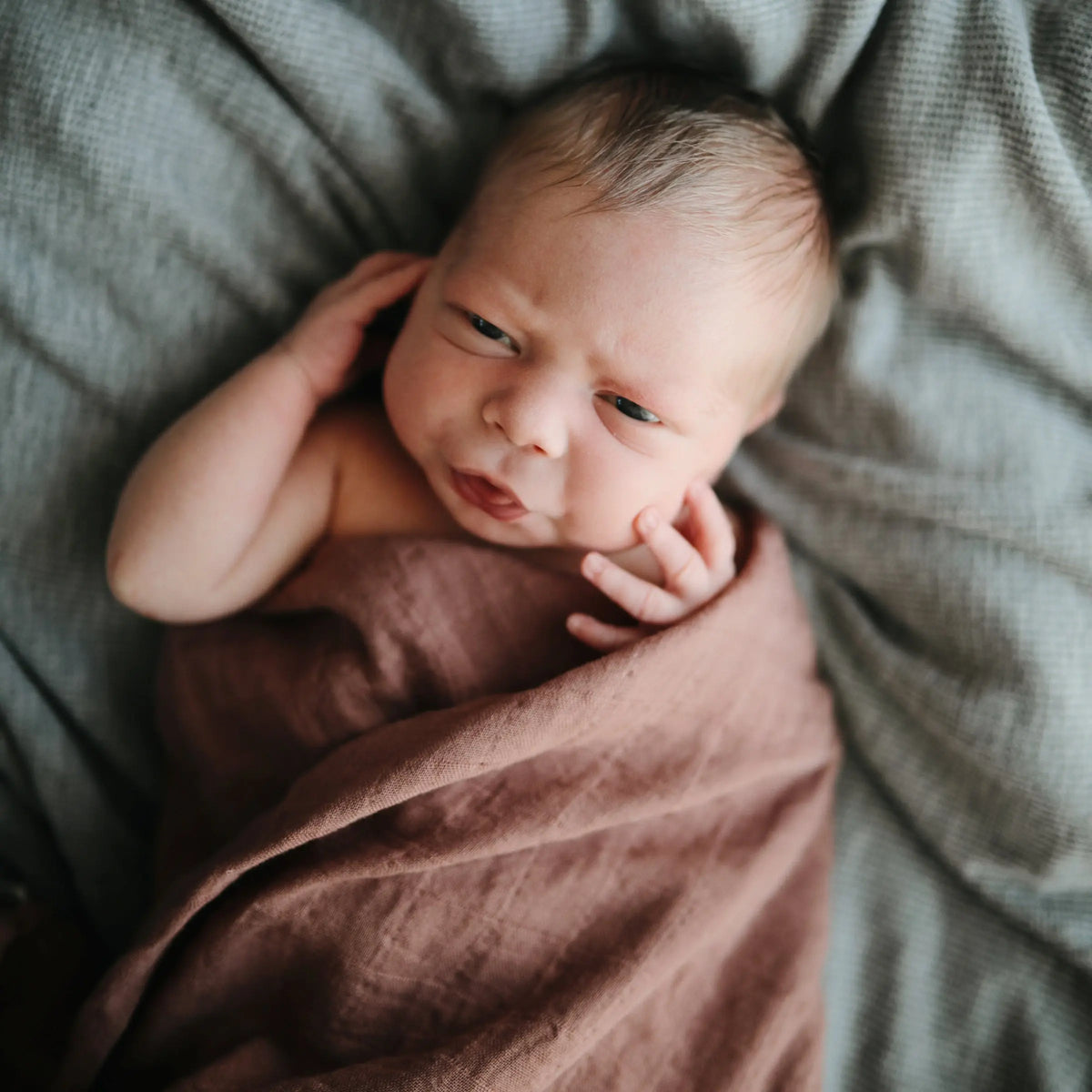Organic Cotton Muslin Swaddle Blanket | Swaddle | The Baby Penguin