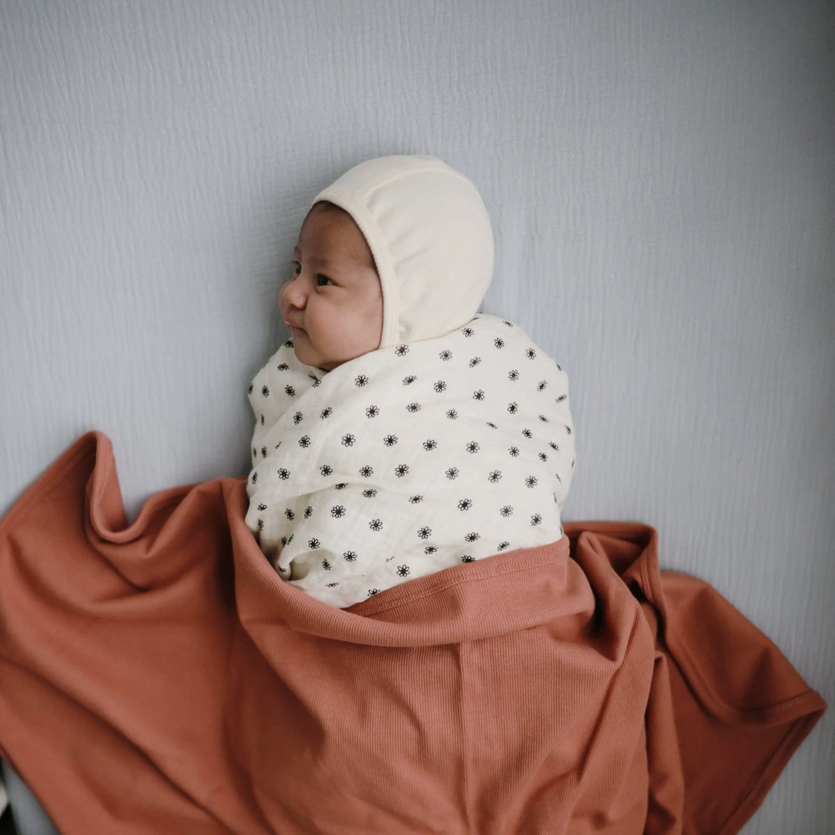 Organic Cotton Muslin Swaddle Blanket | Swaddle | The Baby Penguin