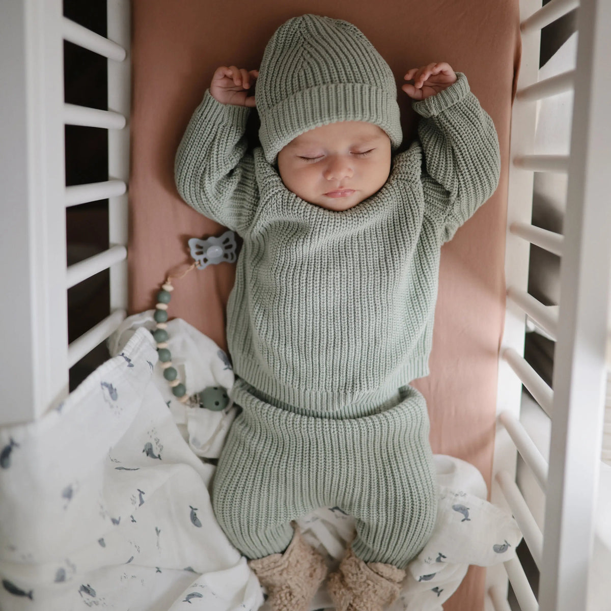 Organic Cotton Muslin Swaddle Blanket | Swaddle | The Baby Penguin