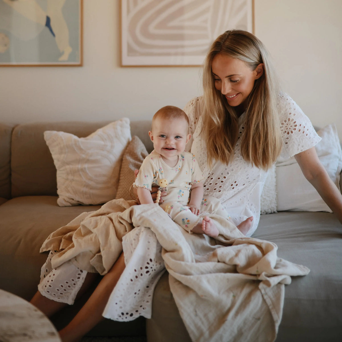 Organic Cotton Muslin Swaddle Blanket | Swaddle | The Baby Penguin