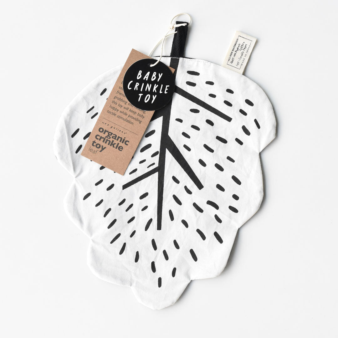 Organic Crinkle Toy - Leaf - The Baby Penguin