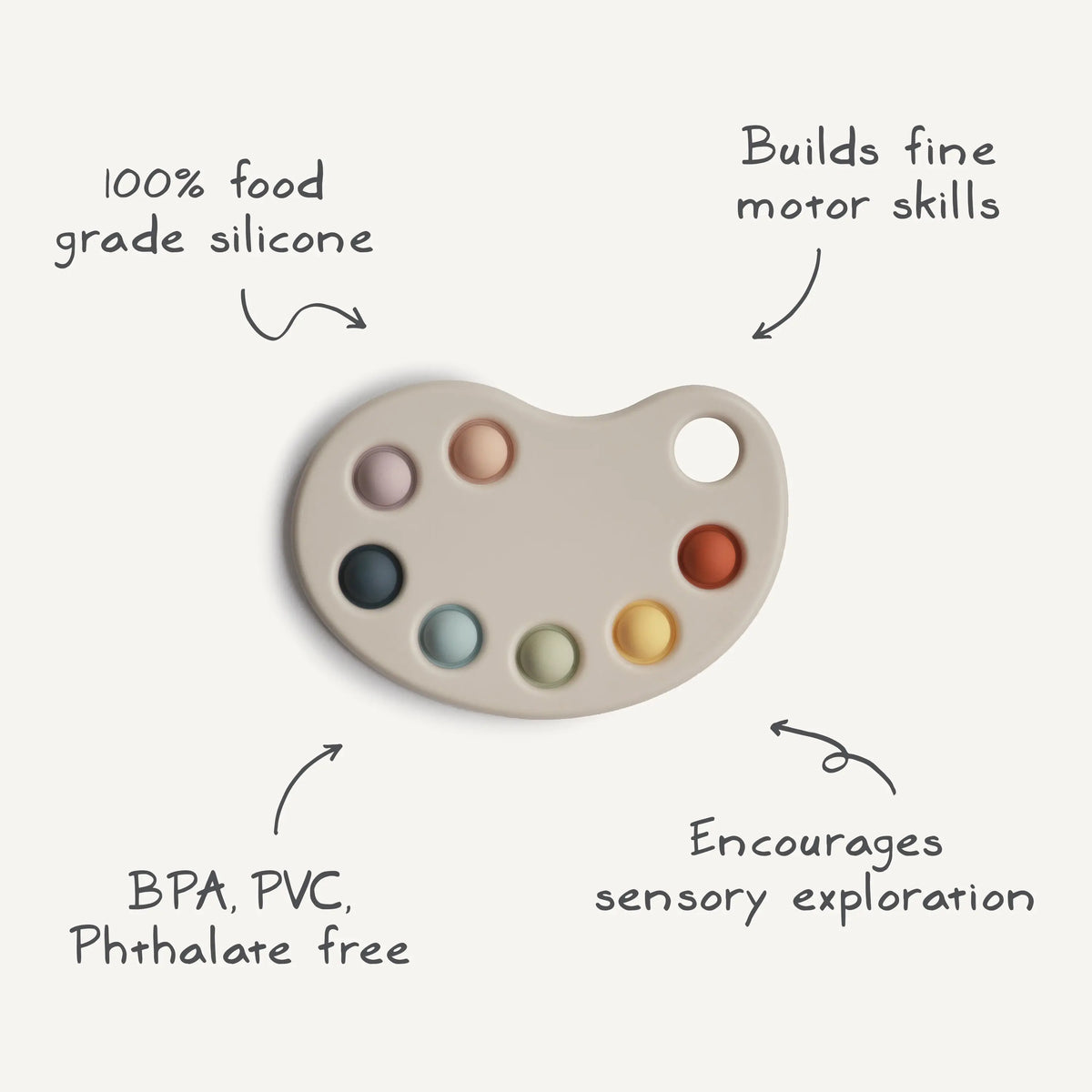 Paint Palette Press Toy | Press Toy | The Baby Penguin