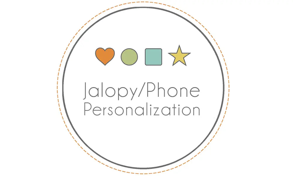 Personalization add-on graphic reading Jalopy/Phone Personalization