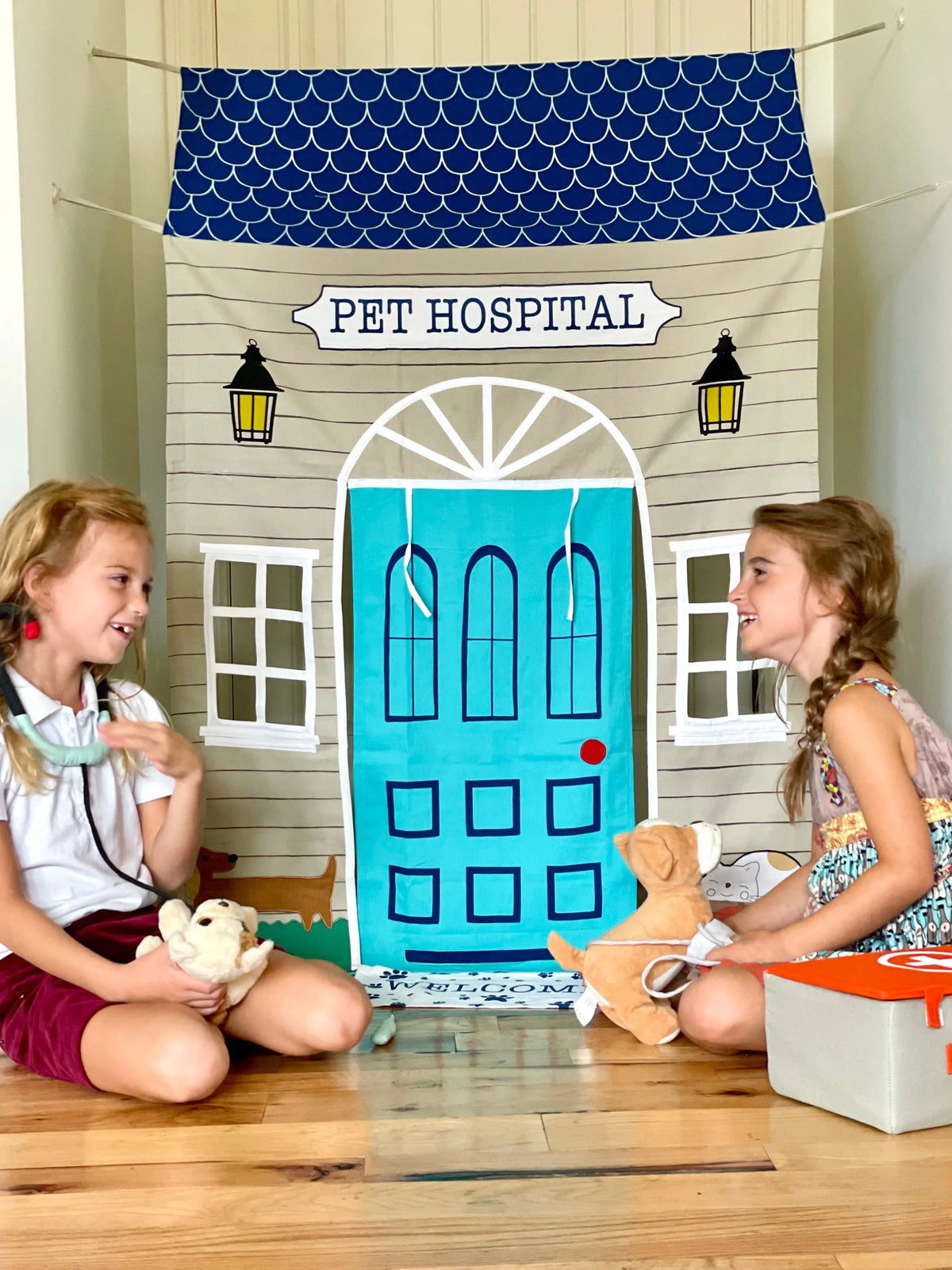 Pet Hospital Doorway Storefront with Vet's Kit | Play Tent | The Baby Penguin