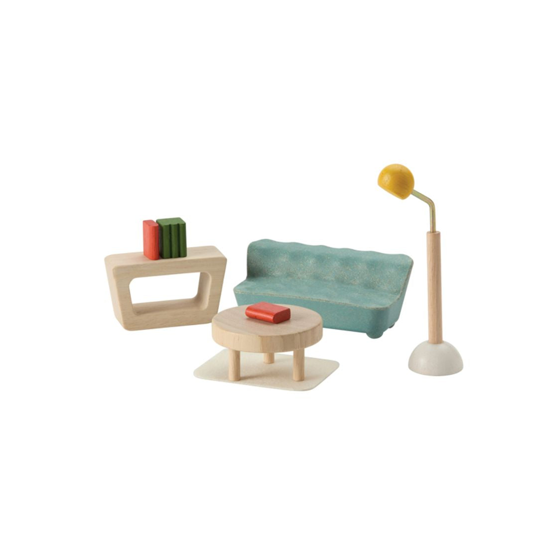 PlanToys PlanSpace Gathering Flat and Sunroom Dollhouse Set