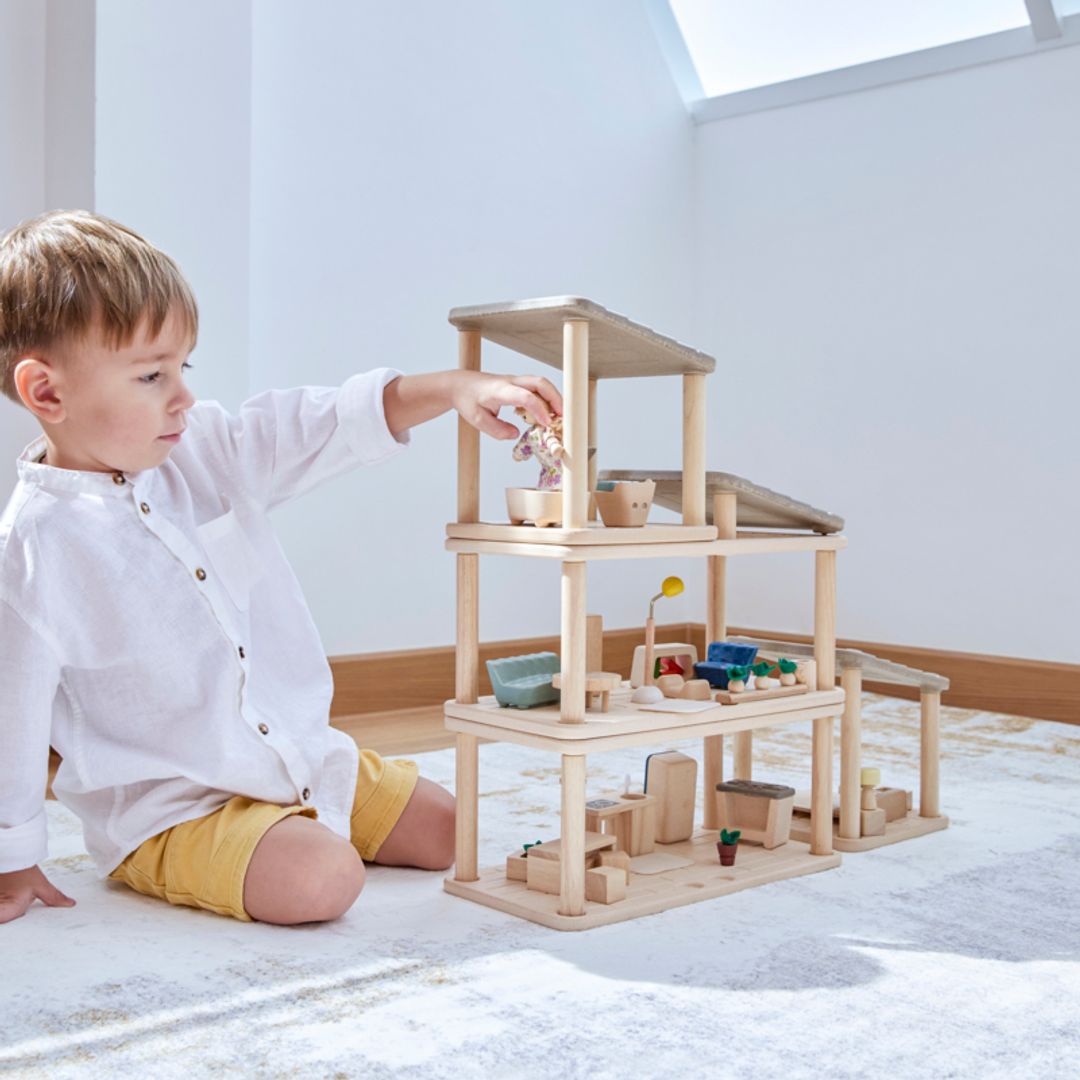 PlanToys PlanSpace Kitchen and Dining Dollhouse Set