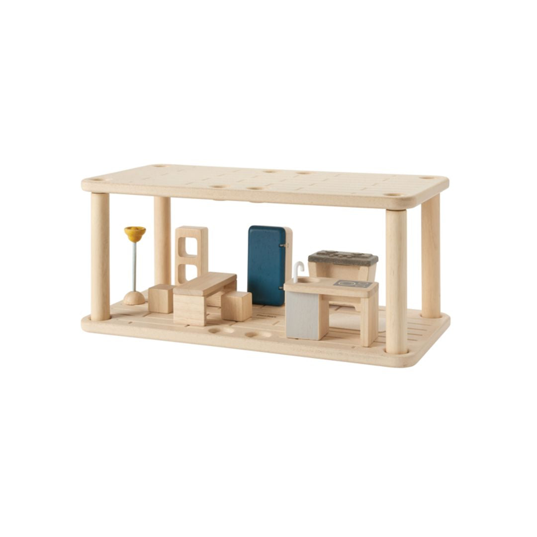 PlanToys PlanSpace Kitchen and Dining Dollhouse Set