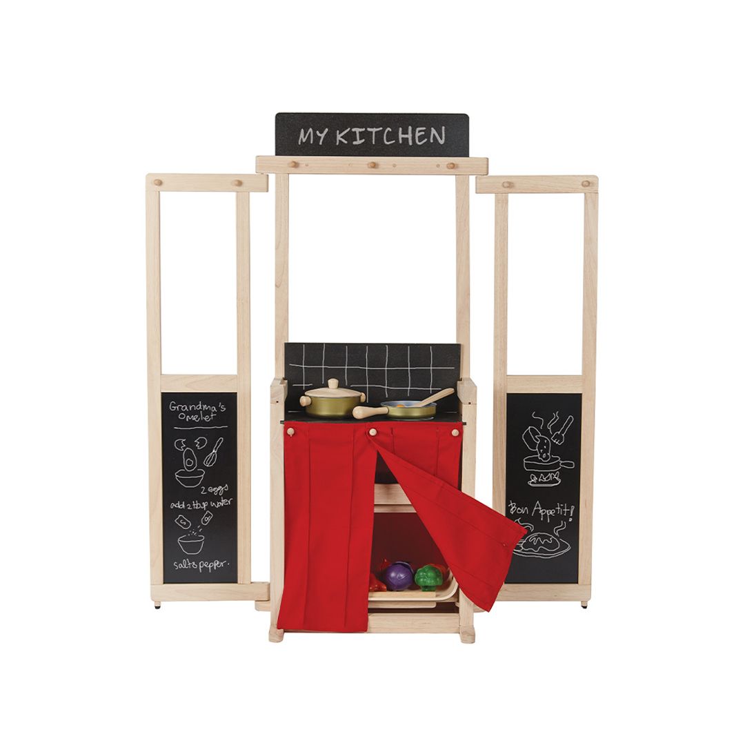 PlanToys Wooden Play Center and Puppet Theater