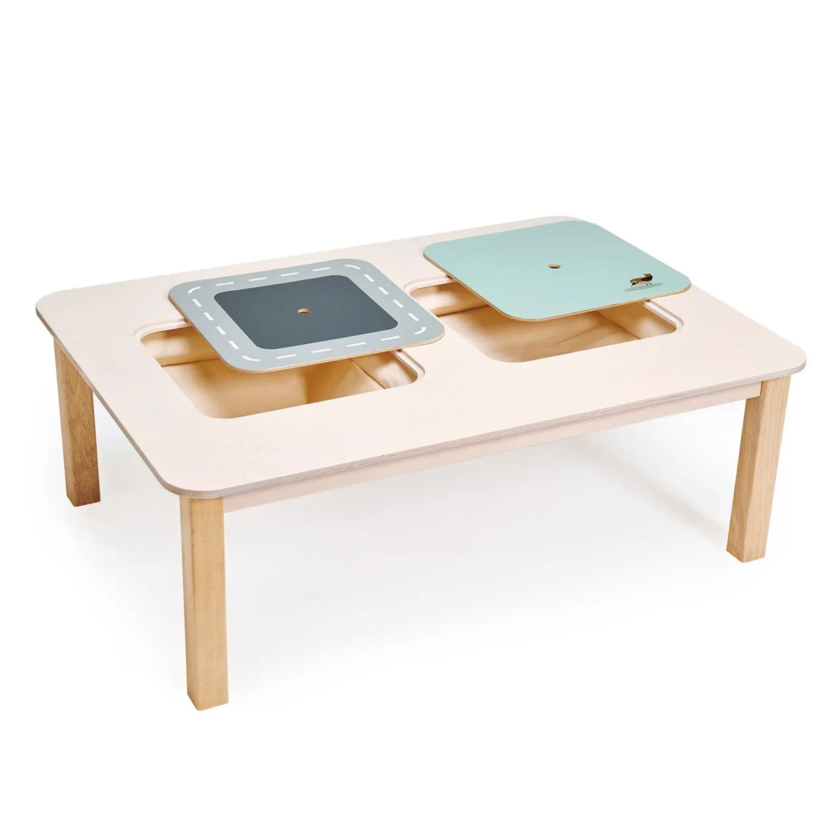 Tender Leaf Wooden Play Table with Storage