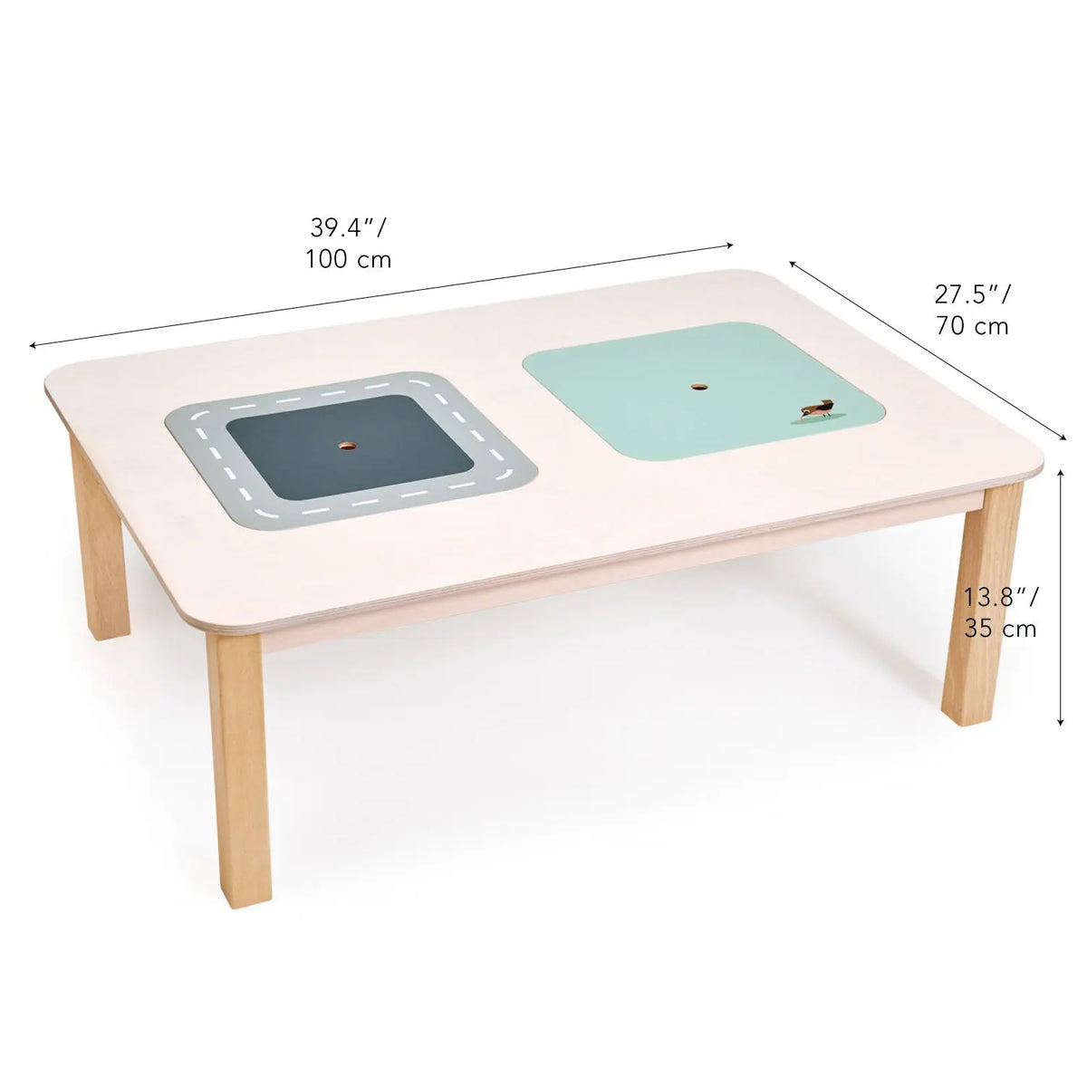 Tender Leaf Wooden Play Table with Storage