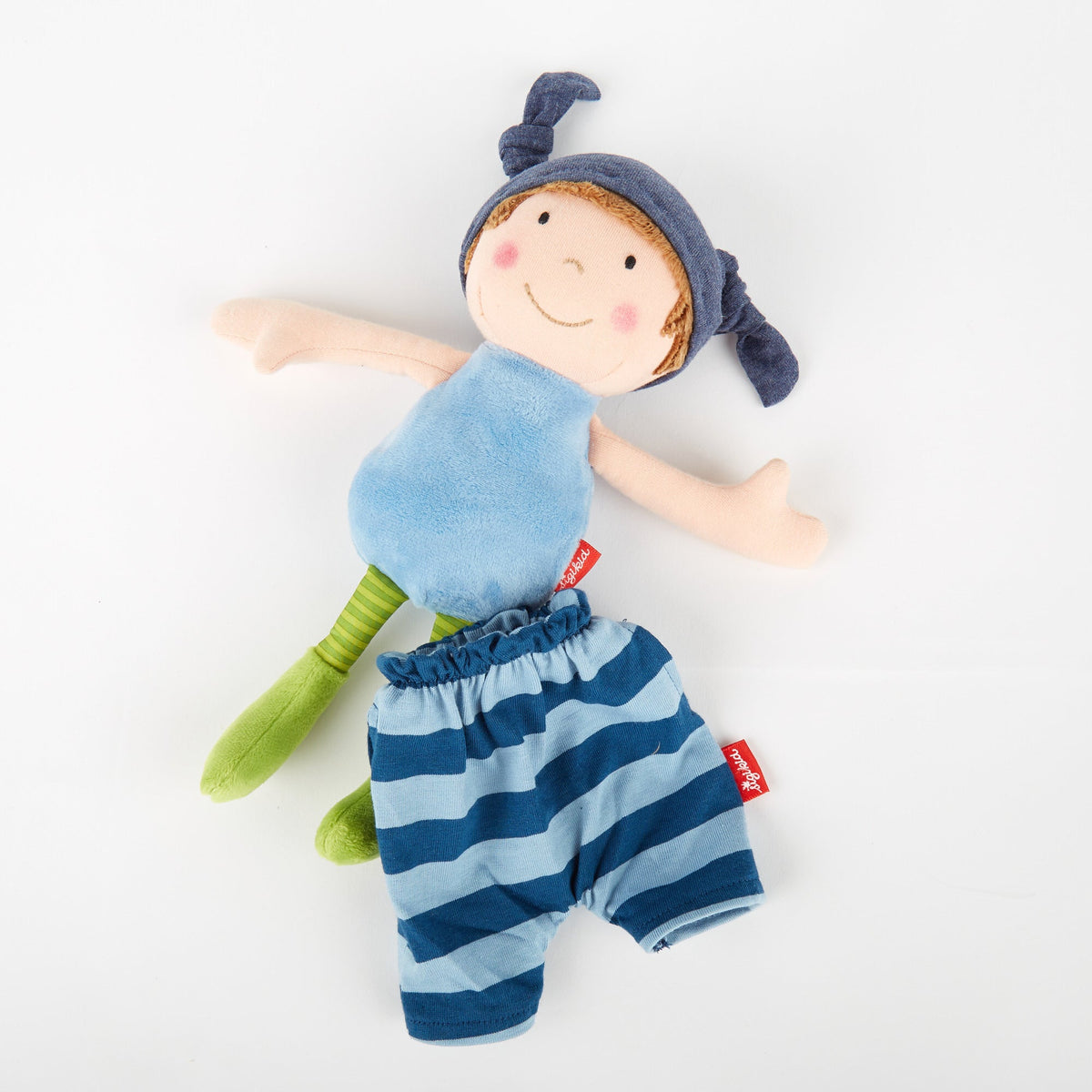 Plush Doll with Blue Outfit | Dolls & Finger Puppets | The Baby Penguin