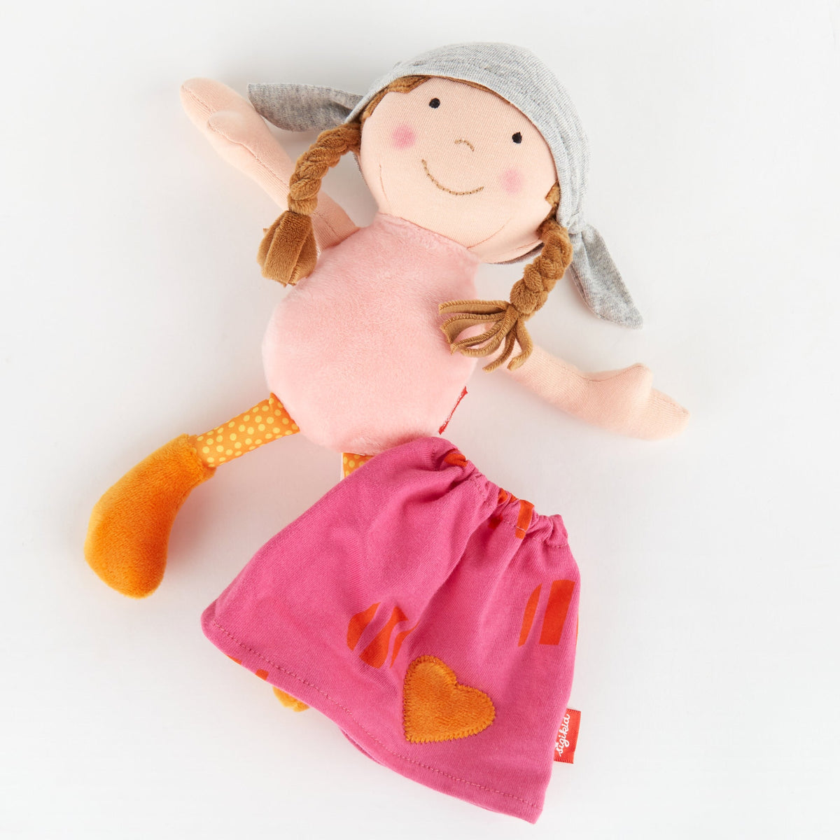 Plush Doll with Pink Outfit | Dolls & Finger Puppets | The Baby Penguin