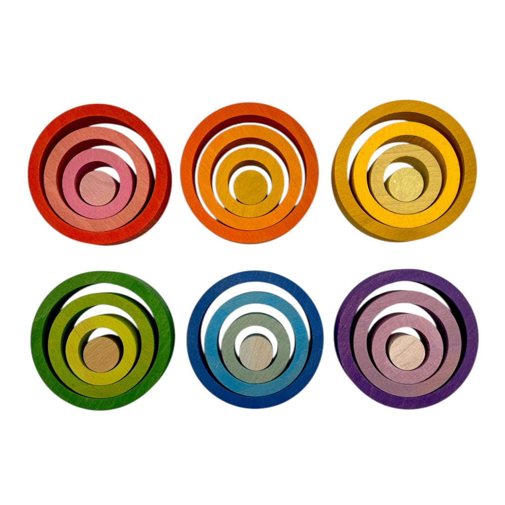 **Pre-order (Ships in 2-3 Weeks)**24-Piece Rainbow Nesting Rings |  | The Baby Penguin