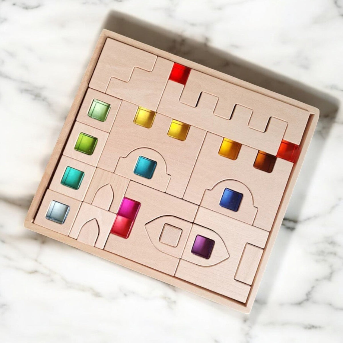 Architectural Beechwood Blocks – 21- or 26-Piece Set by Green Elephant Home and Toys – alternate view 2