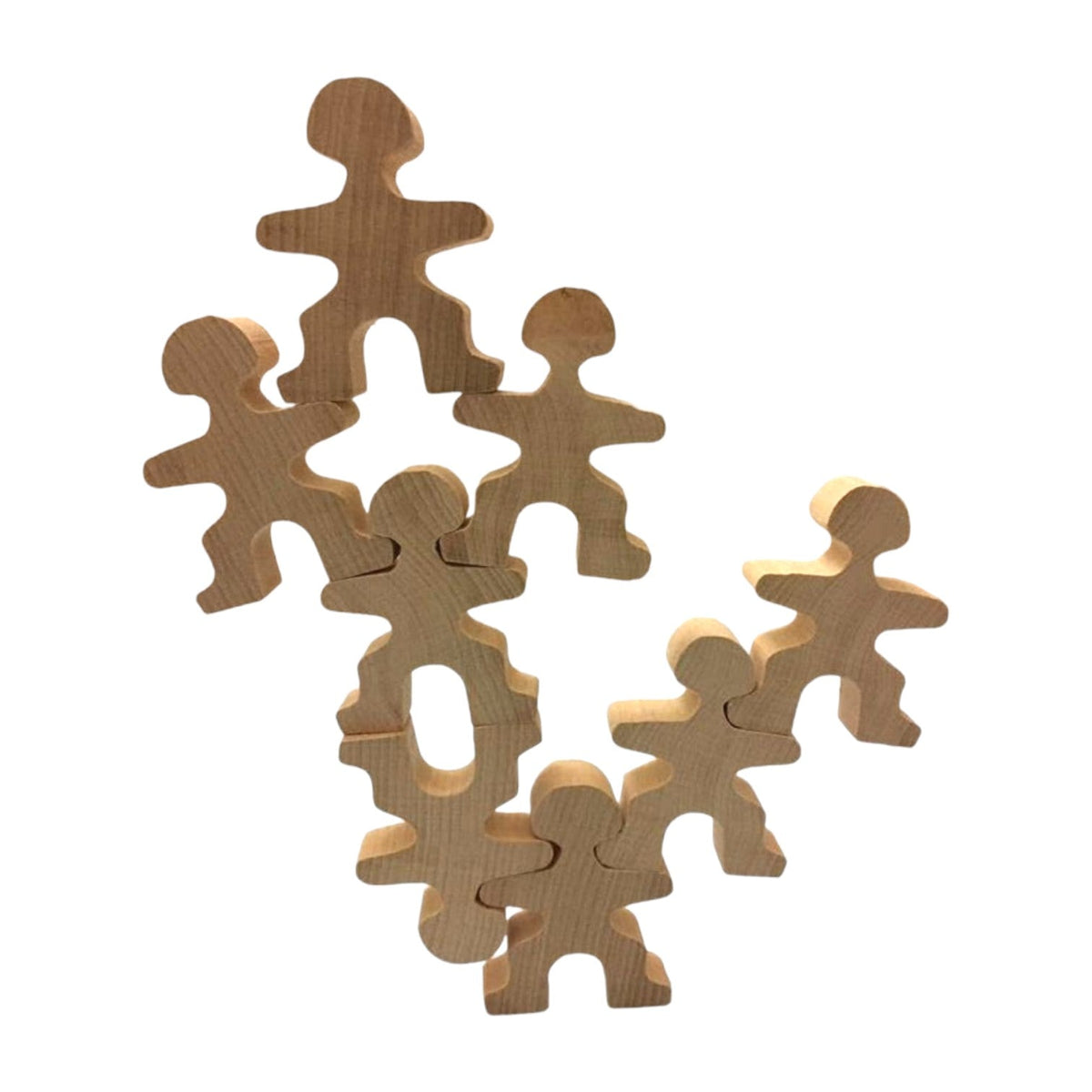 32-Piece Wooden Balancing People Set by Green Elephant Home and Toys – alternate view 4