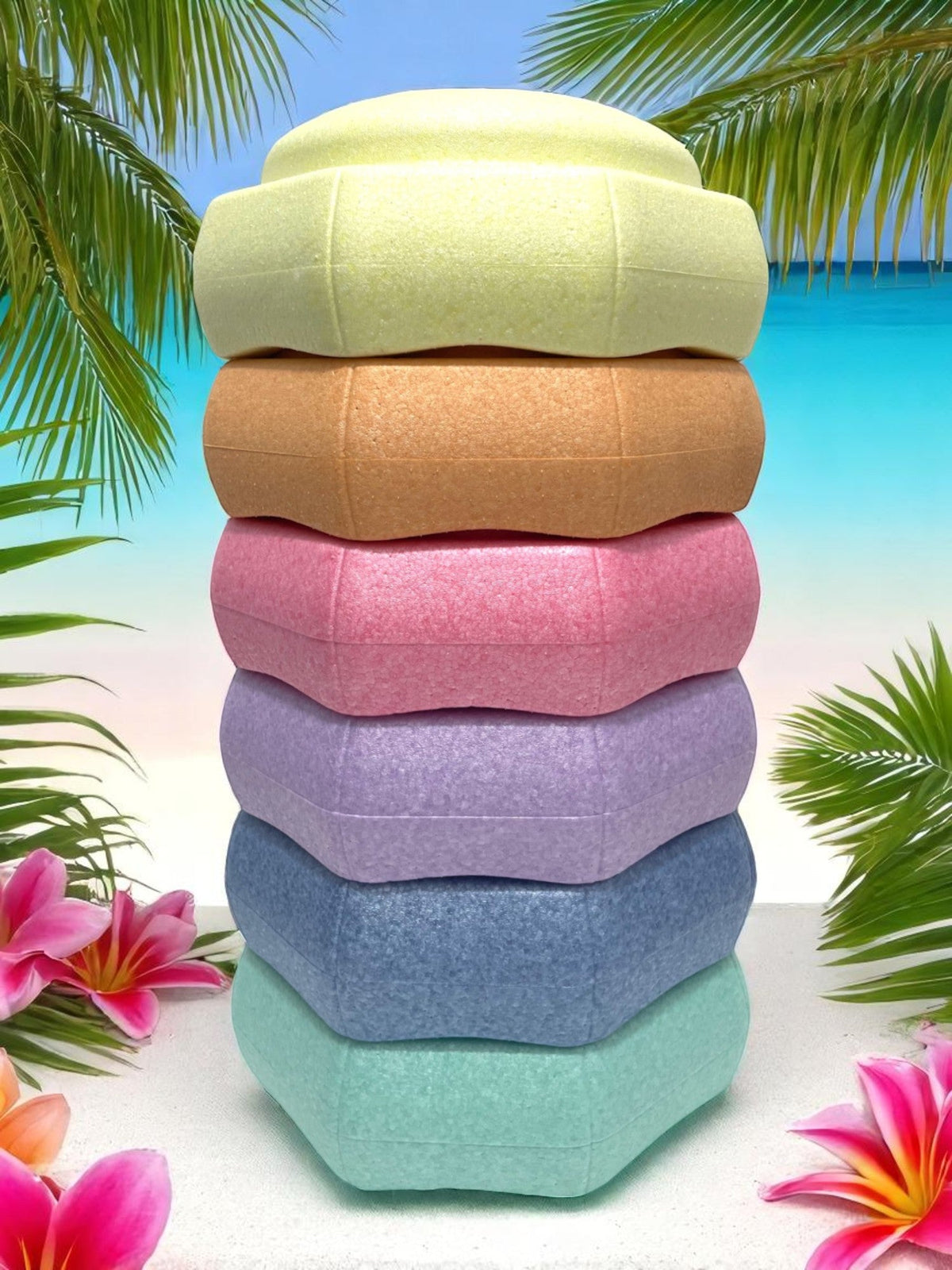 Pastel Rainbow EPP Stepping Stones – 4 or 6 Piece Set – product image 4