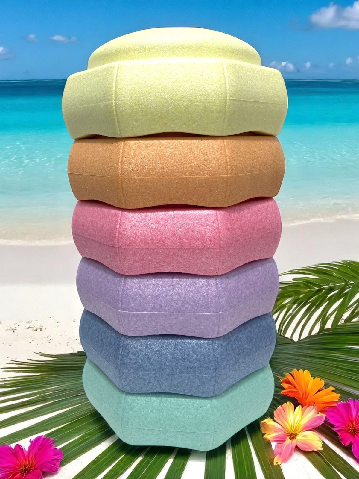 Pastel Rainbow EPP Stepping Stones – 4 or 6 Piece Set – product image 5