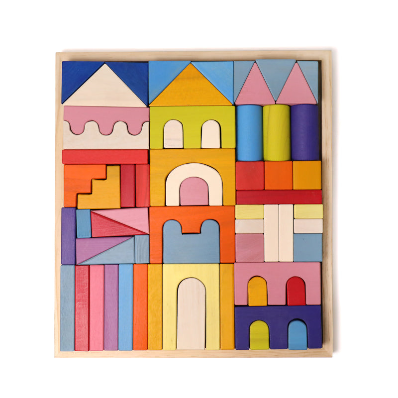 **Pre-order (Ships in 2-3 Weeks)**62 Pcs STAINED Large Castle Building Blocks Set | toys | The Baby Penguin