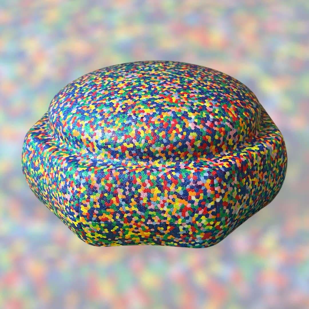 Rainbow Confetti EPP Stepping Stone – Single – product photo