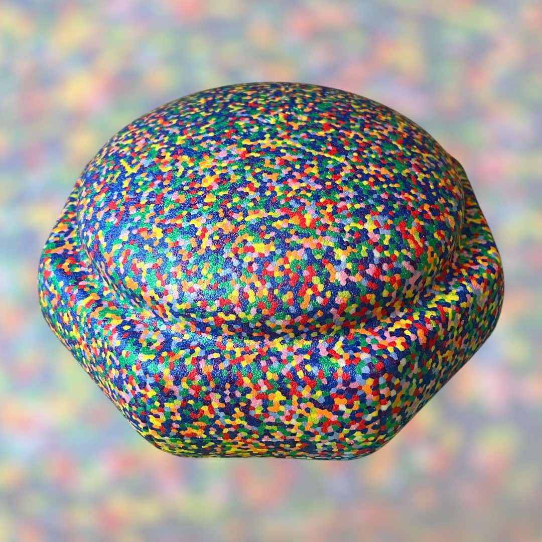 Rainbow Confetti EPP Stepping Stone – Single – additional product view