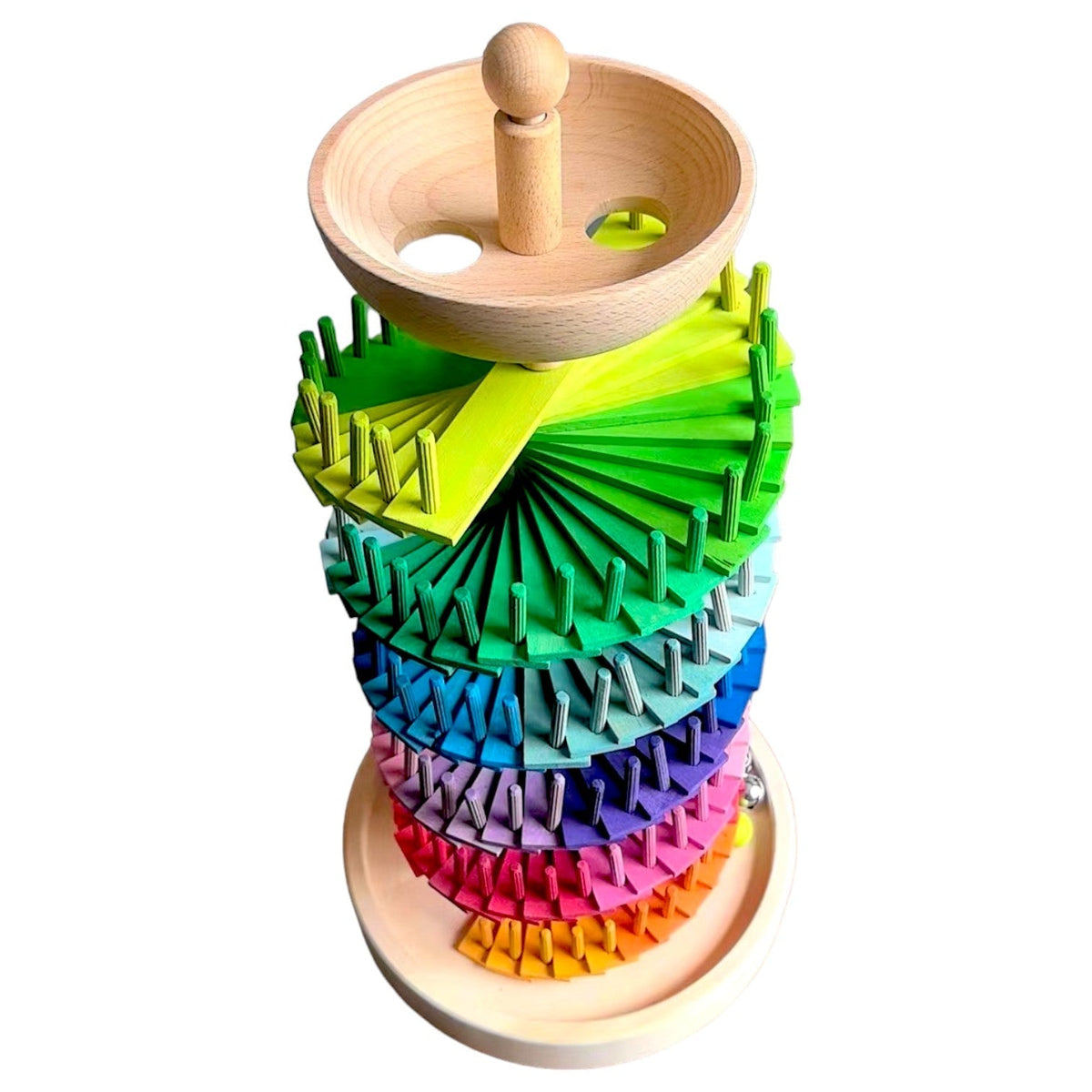 Musical Rainbow Ball Run Assembly Set by Green Elephant Home and Toys – alternate view 2