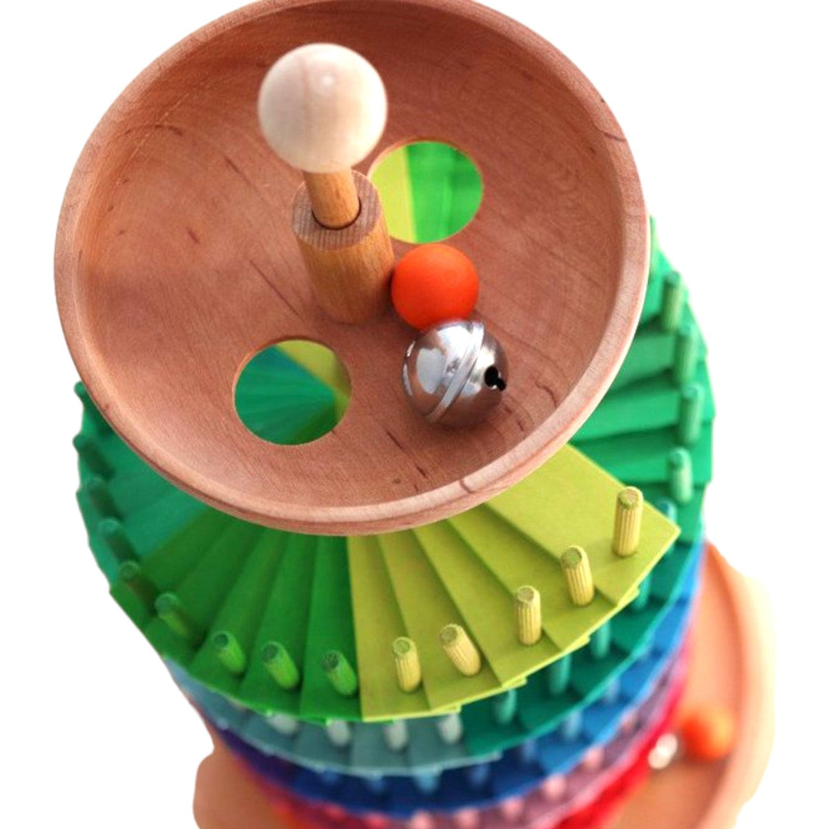 Musical Rainbow Ball Run Assembly Set by Green Elephant Home and Toys – alternate view 4