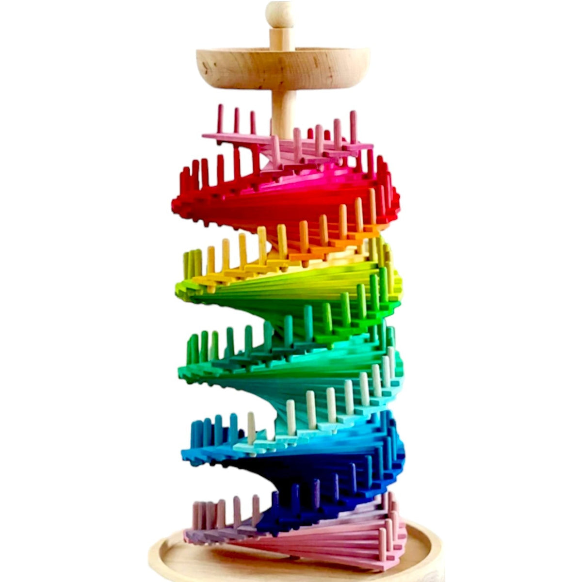 Musical Rainbow Ball Run Assembly Set by Green Elephant Home and Toys – alternate view 5