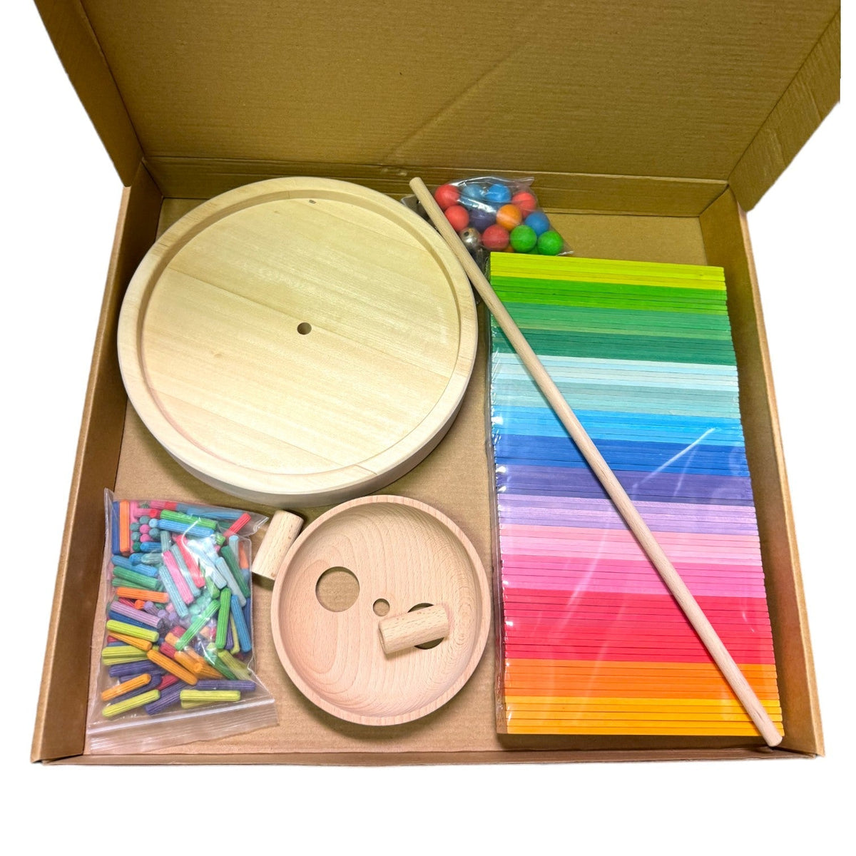 Musical Rainbow Ball Run Assembly Set by Green Elephant Home and Toys – alternate view 9