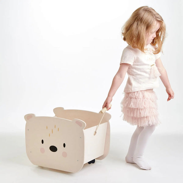  Pull Along Bear Cart Tender Leaf 