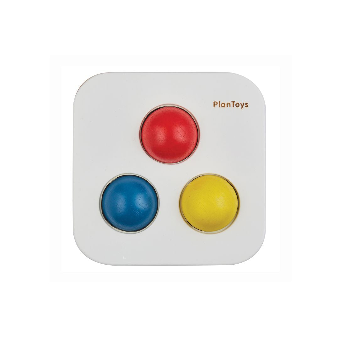 PlanToys Wooden Punch and Drop Ball Bin
