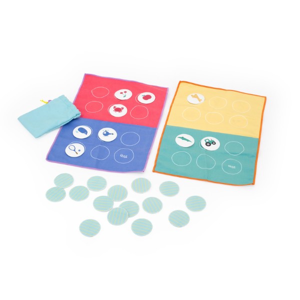 Quut Travel Games – Bingo/Lotocolor Color-Matching Game - The Baby Penguin