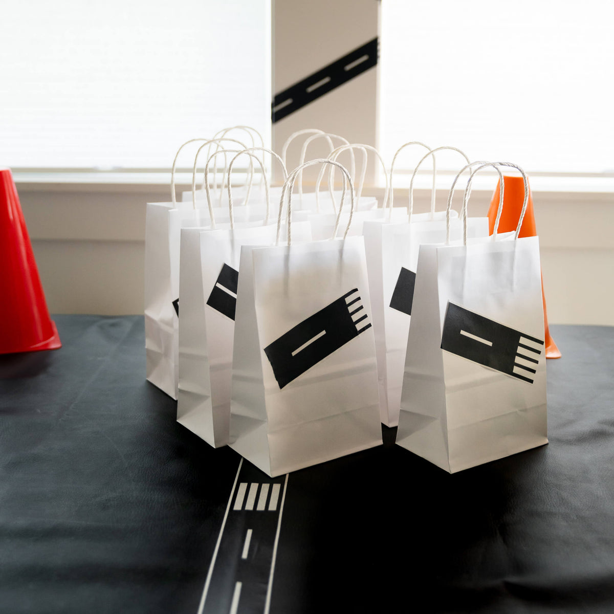 Race Car Party Favors: 10-pack Road Tape "Fast Shipping!" - The Baby Penguin