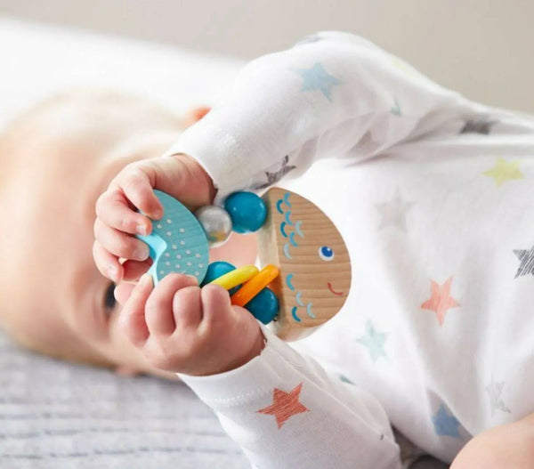 Rattlefish Wooden Baby Rattle | Wooden Baby | The Baby Penguin
