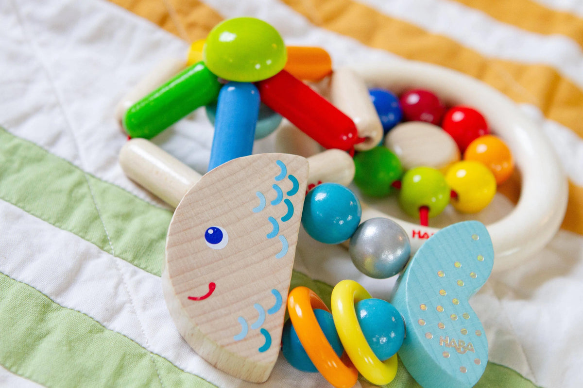 Rattlefish Wooden Baby Rattle | Wooden Baby | The Baby Penguin