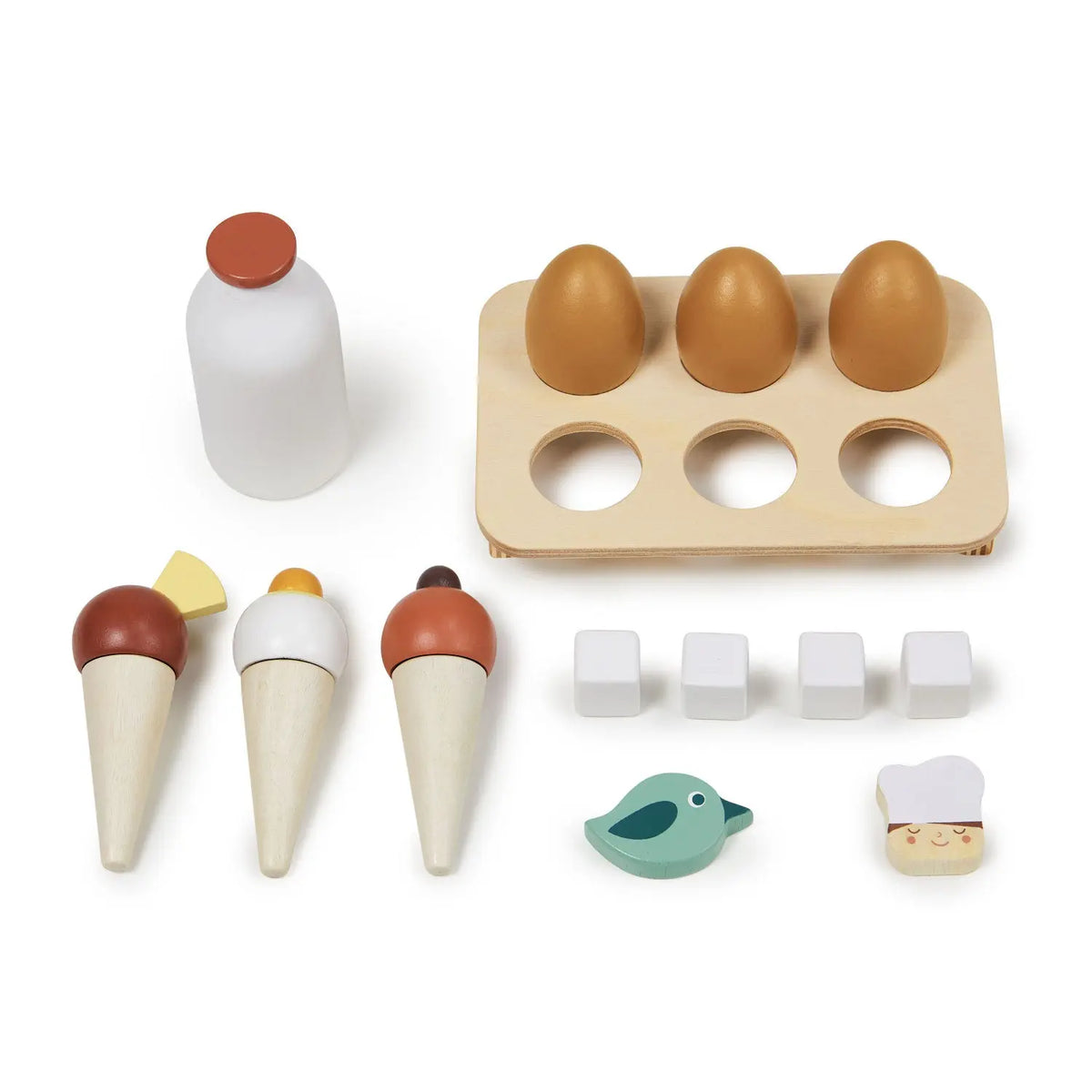 Tender Leaf Wooden Play Refrigerator with Ice Dispenser