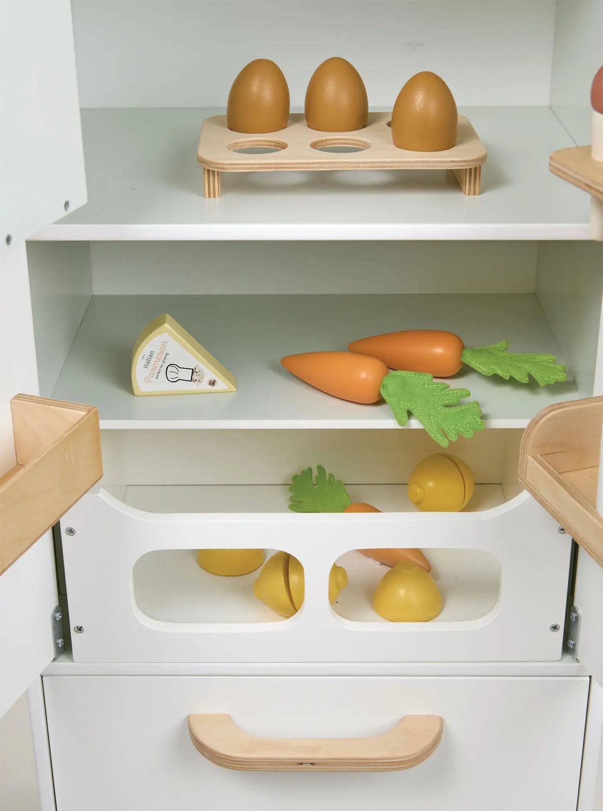 Tender Leaf Wooden Play Refrigerator with Ice Dispenser