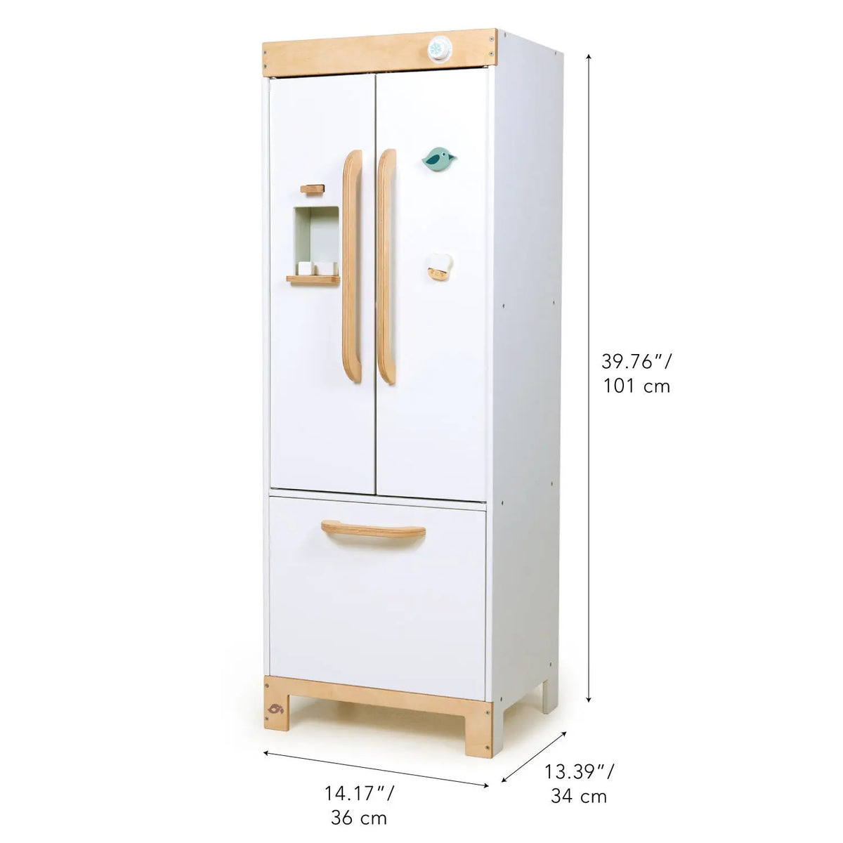 Tender Leaf Wooden Play Refrigerator with Ice Dispenser