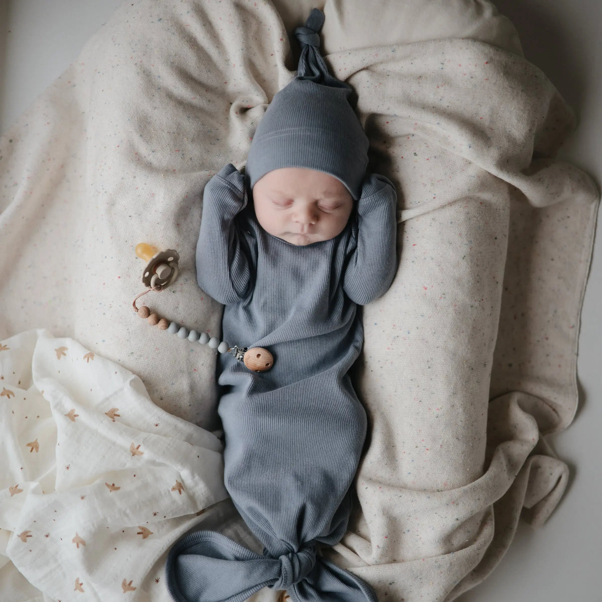 Ribbed Baby Beanie | Baby Clothes | The Baby Penguin