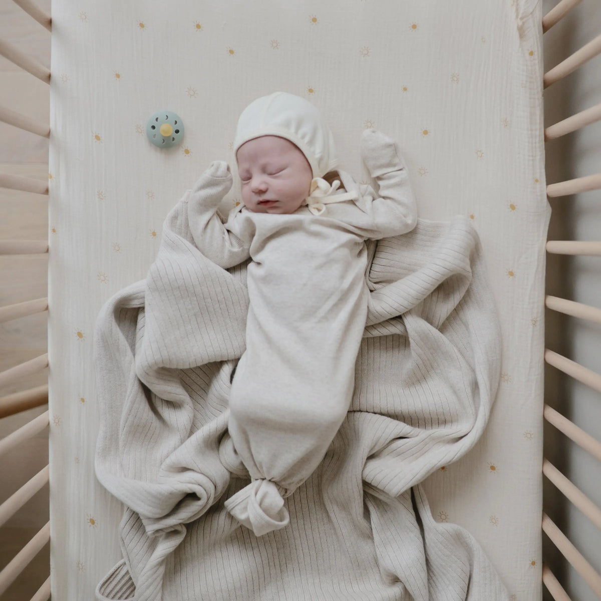 Ribbed Baby Bonnet | Baby Clothes | The Baby Penguin