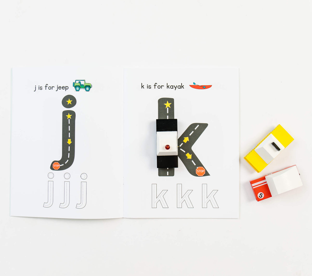Road Trace Activity Book: Alphabet & Numbers Learning - The Baby Penguin