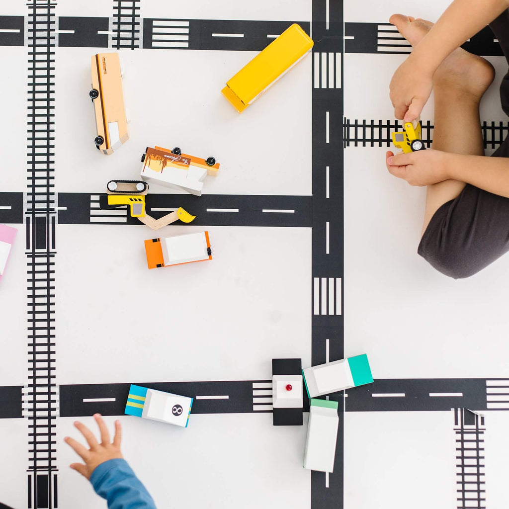 Roadway tape 4-rolls: "He can play with his cars anywhere!" - The Baby Penguin