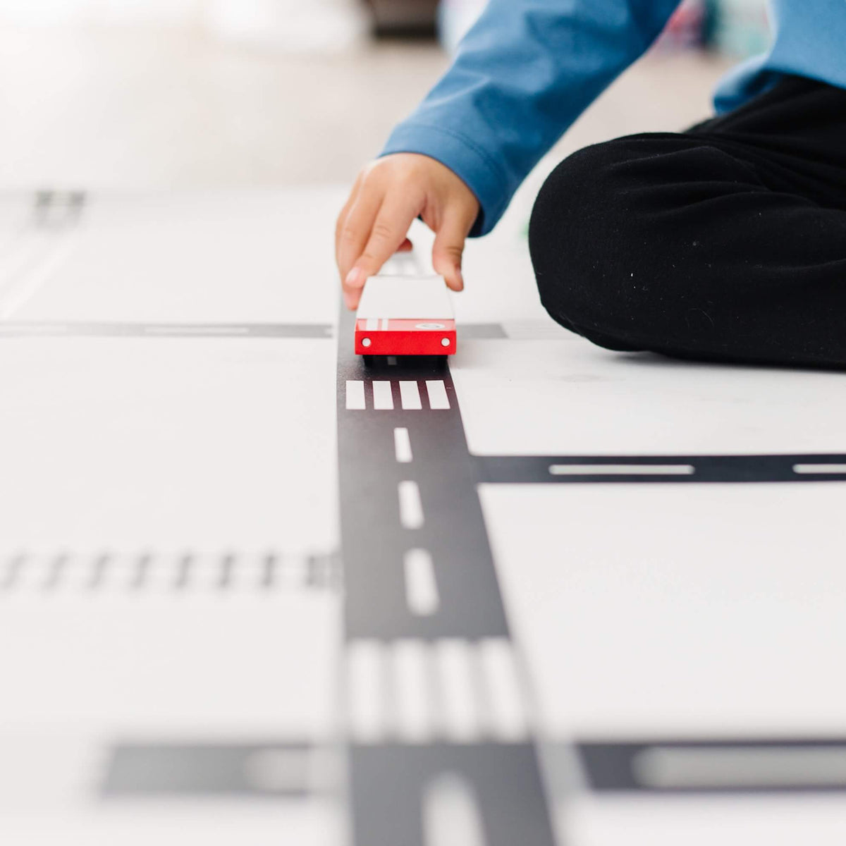 Roadway tape 4-rolls: "He can play with his cars anywhere!" - The Baby Penguin