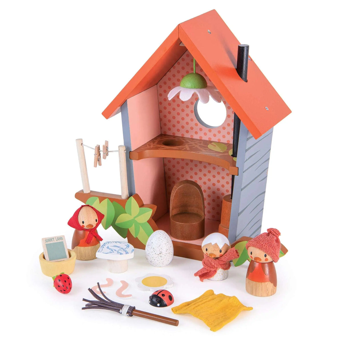 Tender Leaf Robin's Nest Box Wooden Bird Play Set